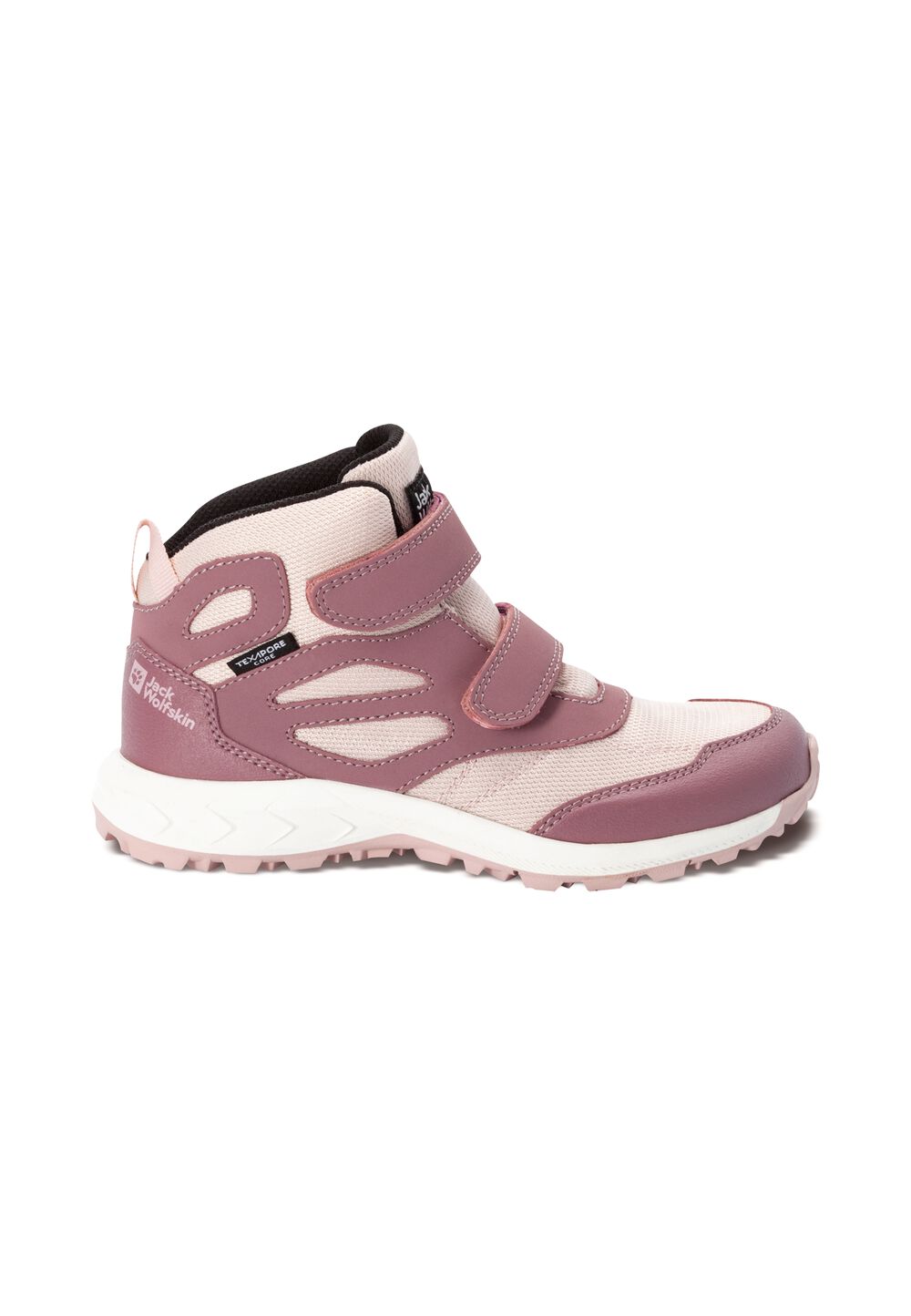 Jack Wolfskin Wasserdichte Wanderschuhe Kinder Woodland Texapore Mid VC Kids 35 ash mauve ash mauve von Jack Wolfskin