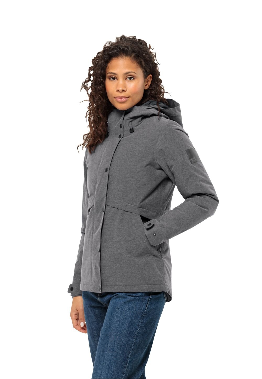 Jack Wolfskin Wasserdichte Winterjacke Damen Snowy Park Jacket Women L schwarz black von Jack Wolfskin