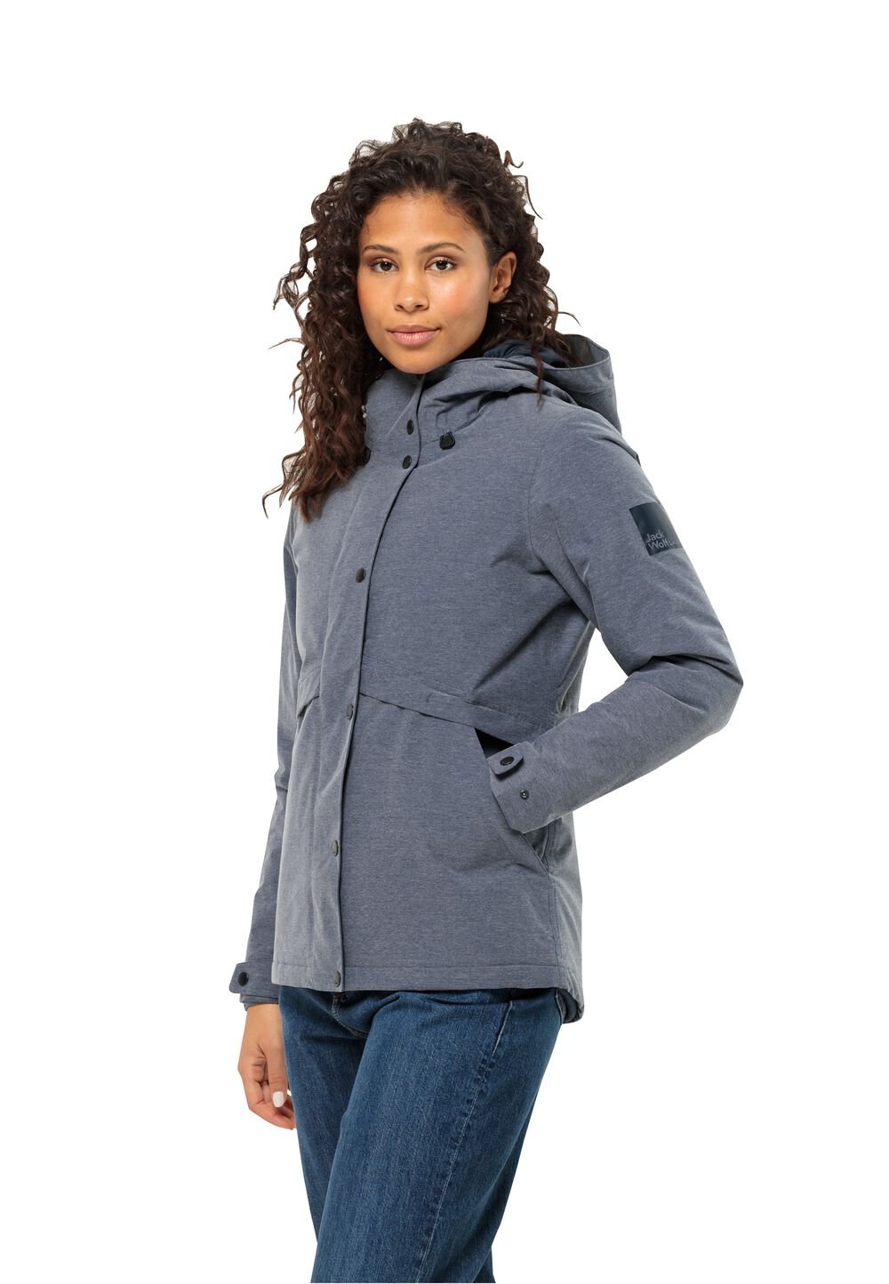 Jack Wolfskin Wasserdichte Winterjacke Damen Snowy Park Jacket Women M blau night blue von Jack Wolfskin