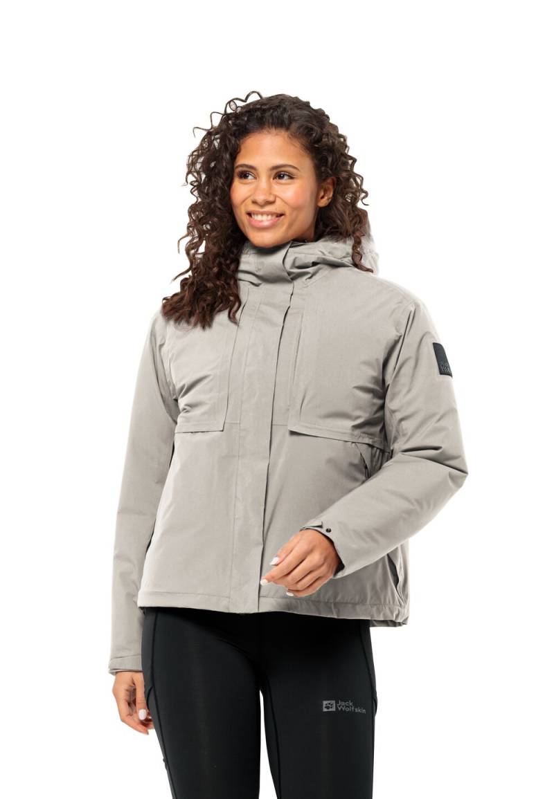 Jack Wolfskin Wasserdichte Winterjacke Damen Wandermood Jacket Women L dusty grey Dusty Grey von Jack Wolfskin