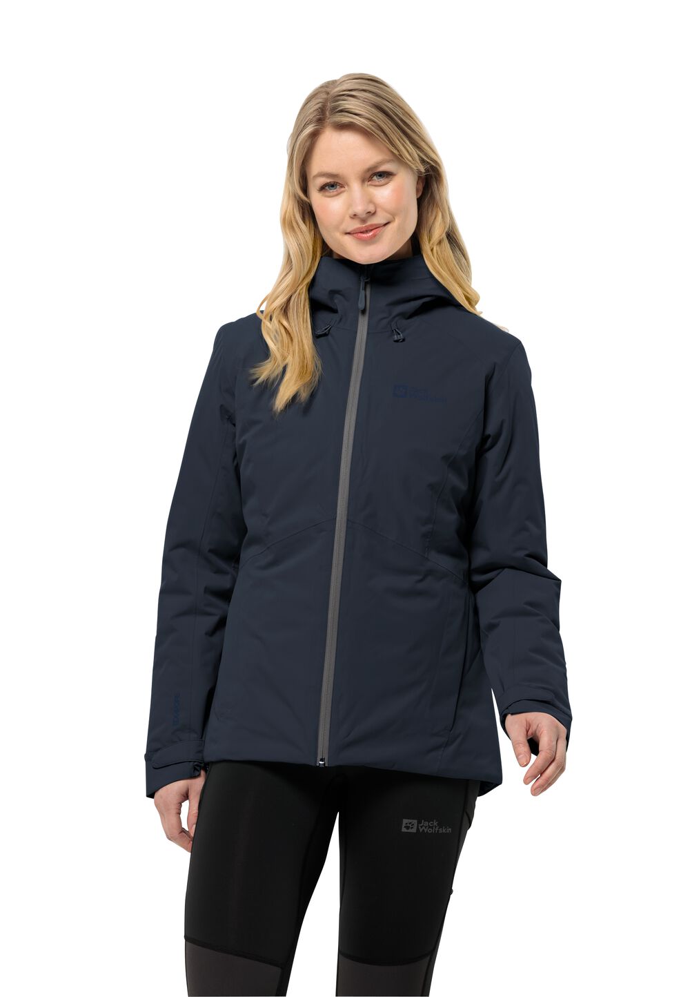 Jack Wolfskin Wasserdichte Winterjacke Damen Wisper Ins Jacket Women L blau night blue von Jack Wolfskin