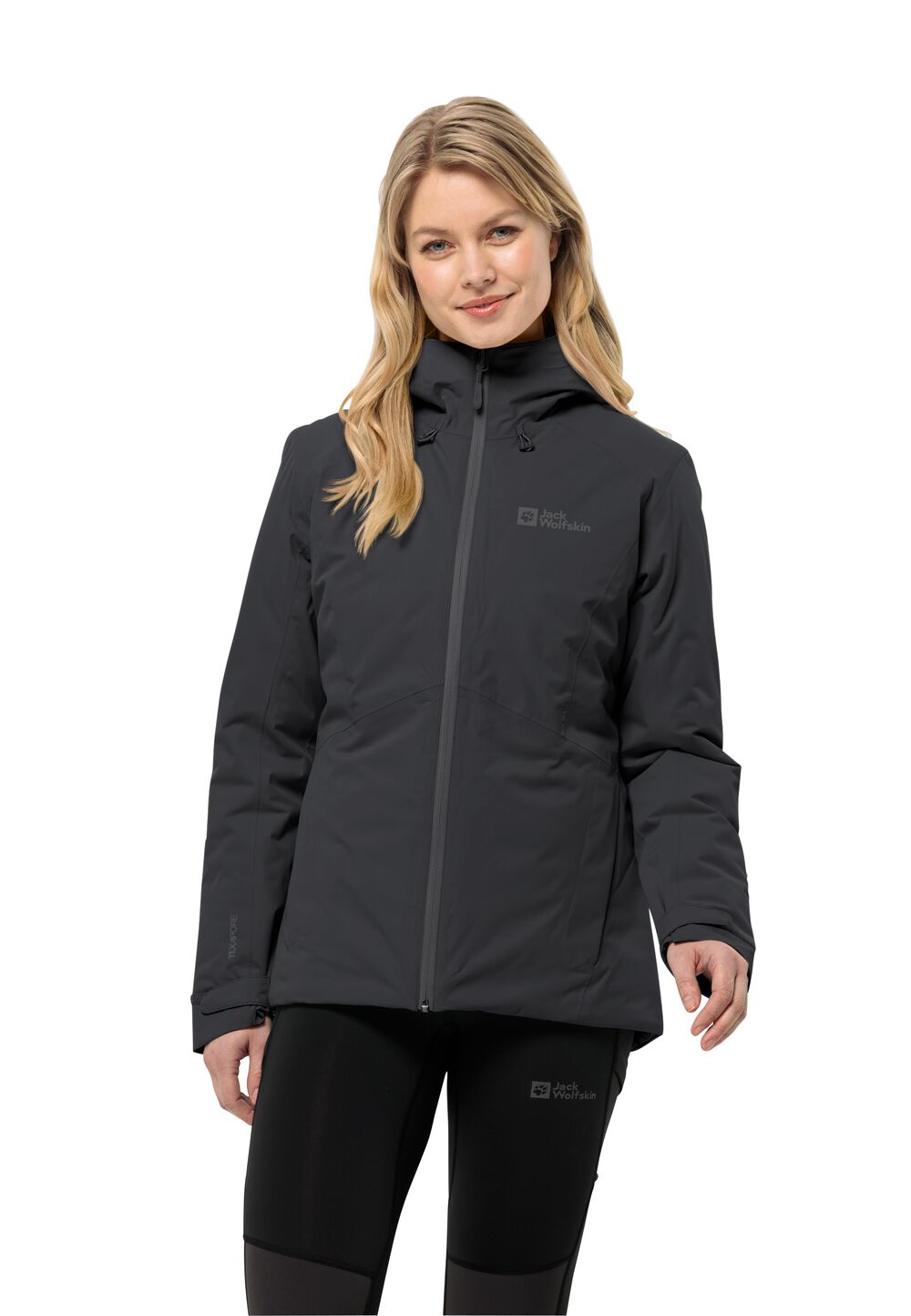 Jack Wolfskin Wasserdichte Winterjacke Damen Wisper Ins Jacket Women M schwarz black von Jack Wolfskin