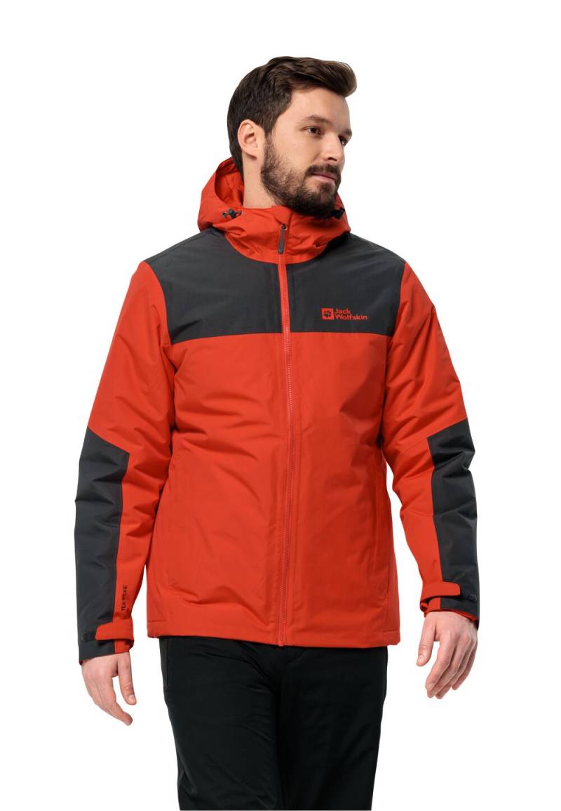 Jack Wolfskin Wasserdichte Winterjacke Herren Jasper Ins Jacket Men M rot strong red von Jack Wolfskin