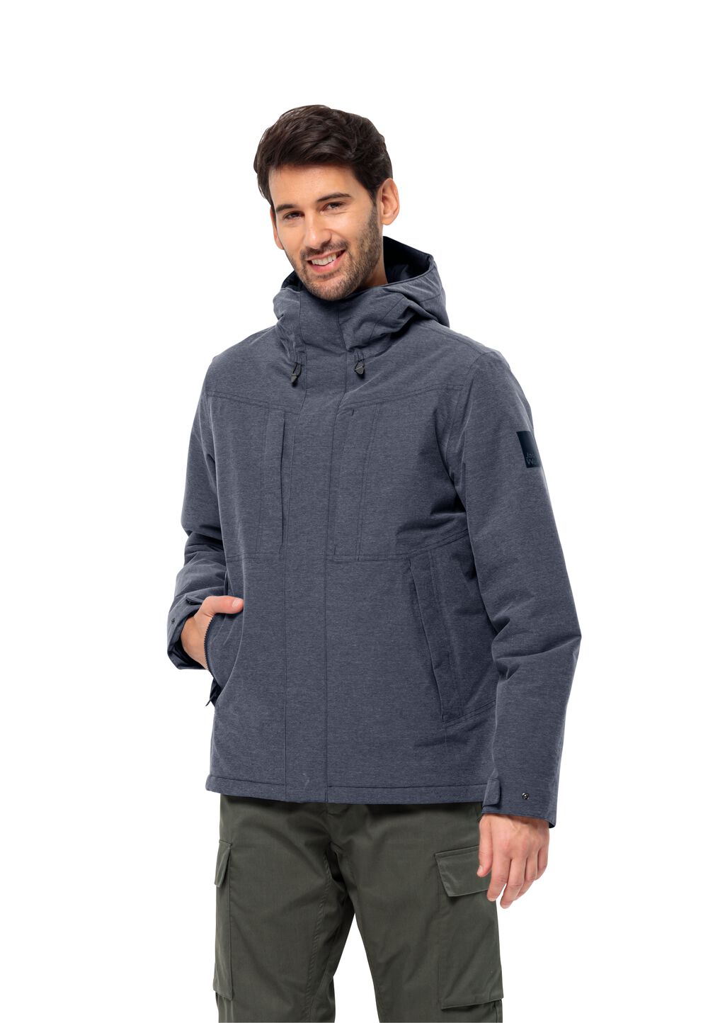 Jack Wolfskin Wasserdichte Winterjacke Herren Snowy Park Jacket Men M blau night blue von Jack Wolfskin