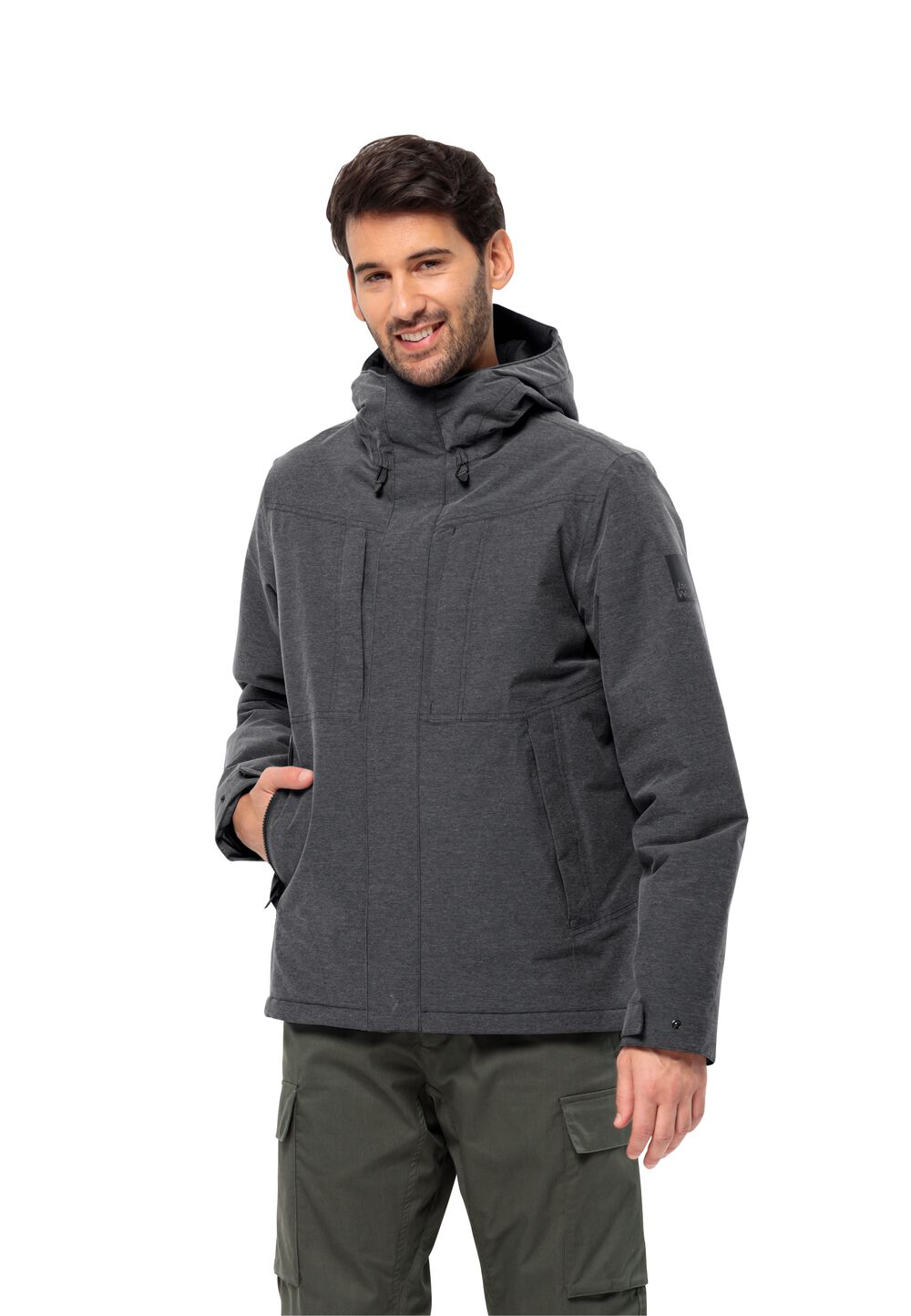 Jack Wolfskin Wasserdichte Winterjacke Herren Snowy Park Jacket Men M schwarz black von Jack Wolfskin