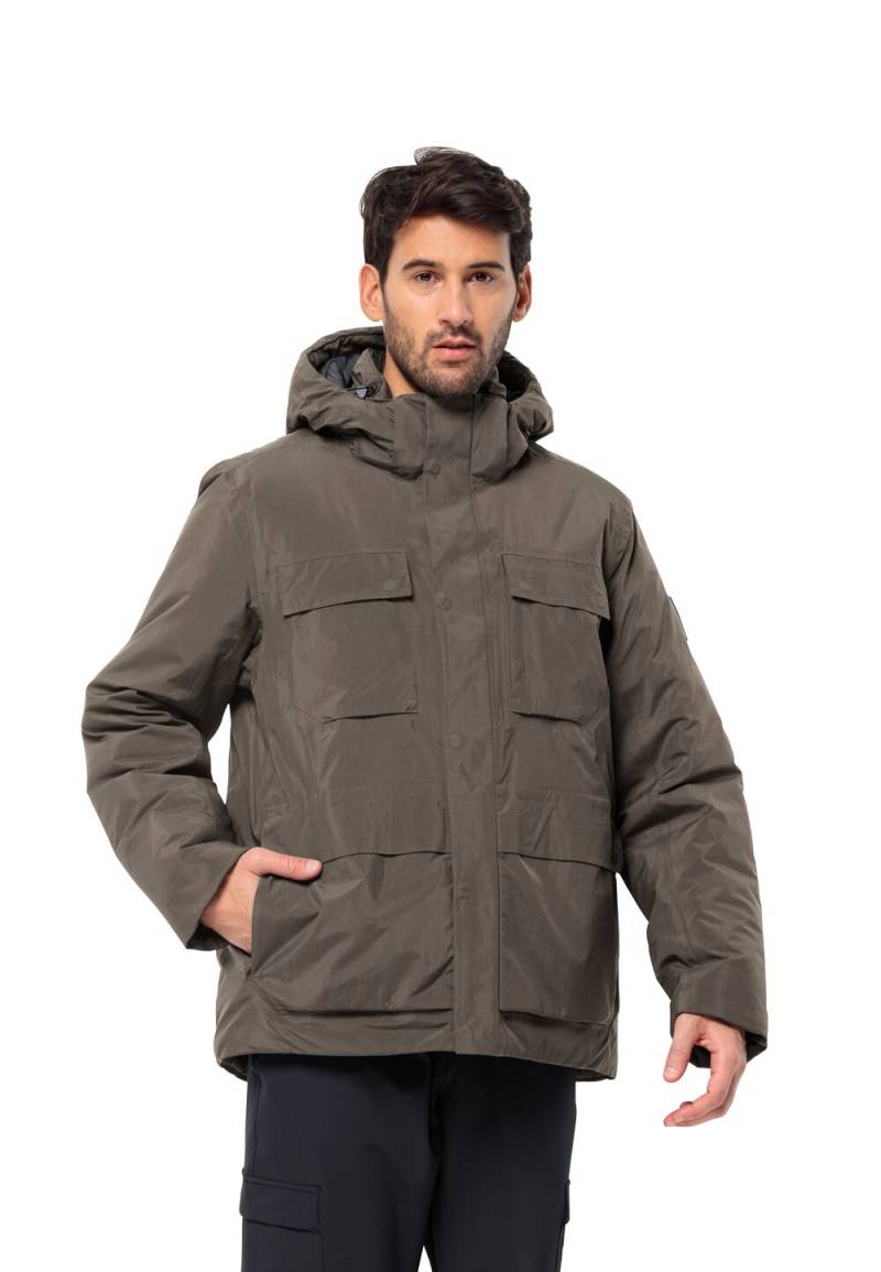 Jack Wolfskin Wasserdichte Winterjacke Herren Textor Utility Jacket Men L cold coffee cold coffee von Jack Wolfskin