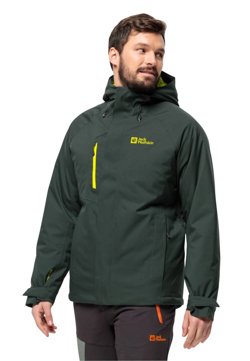 Jack Wolfskin Wasserdichte Winterjacke Herren Troposphere Ins Jacket Men M black olive / firefly black olive / firefly von Jack Wolfskin