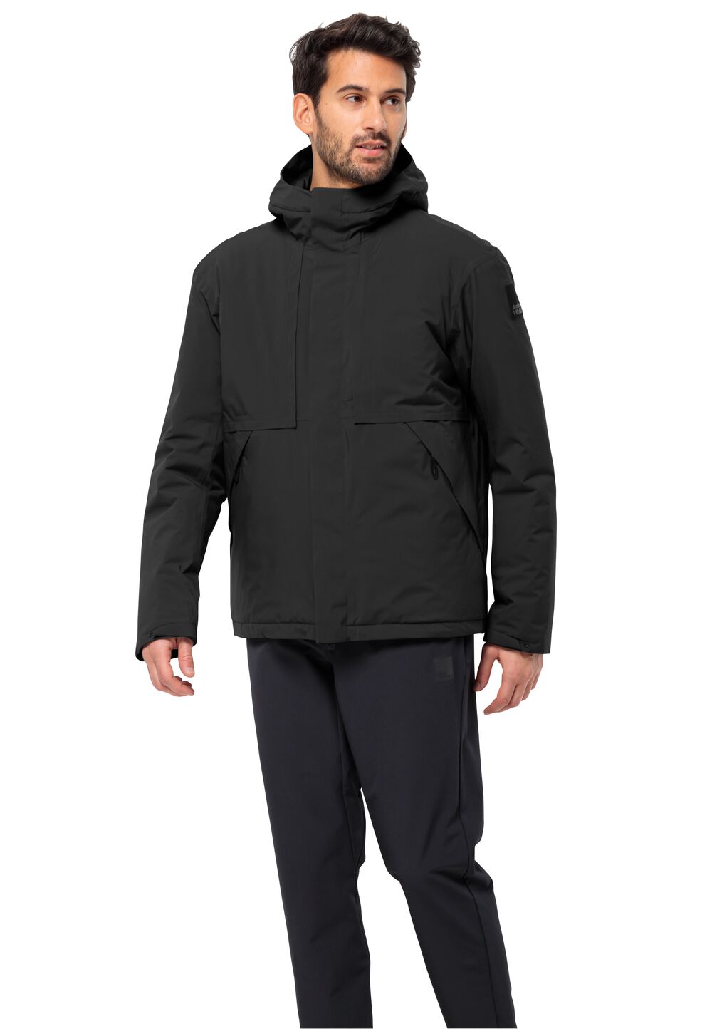 Jack Wolfskin Wasserdichte Winterjacke Herren Wandermood Jacket Men M schwarz black von Jack Wolfskin