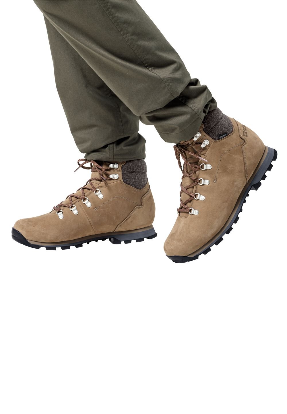 Jack Wolfskin Wasserdichte Winterschuhe Herren Thunder Bay Texapore Mid Men 42 light brown / light grey light brown / light grey von Jack Wolfskin