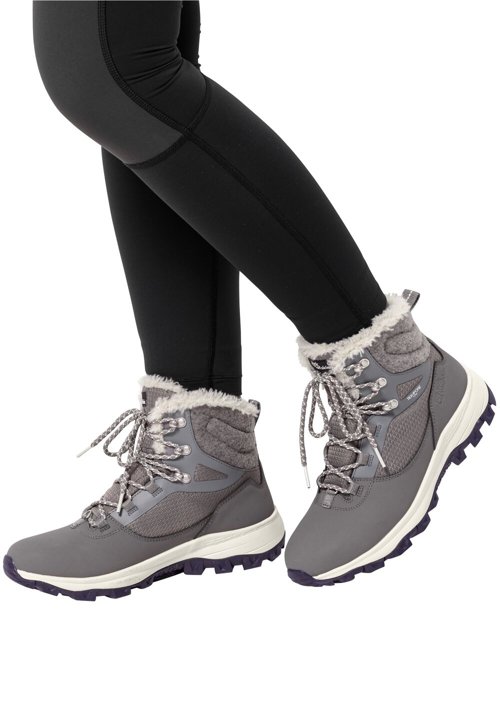 Jack Wolfskin Wasserdichte Winterstiefel Damen Everquest Texapore High Women 35.5 grau tarmac grey / grey von Jack Wolfskin