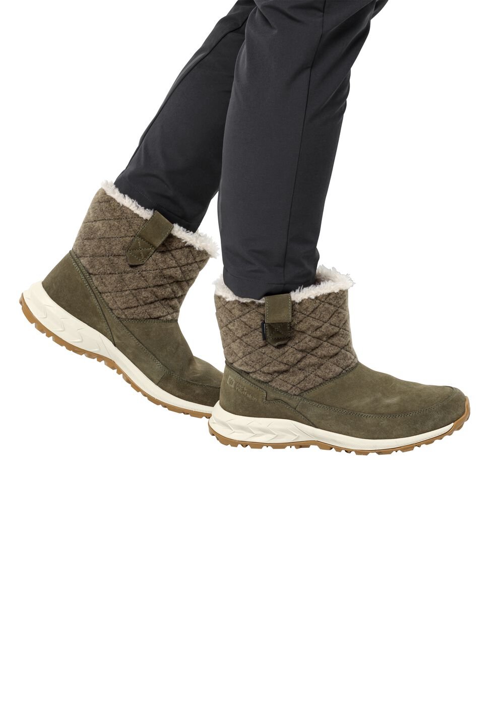 Jack Wolfskin Wasserdichte Winterstiefel Damen Queenstown Texapore Boot Women 37 khaki / grey khaki / grey von Jack Wolfskin