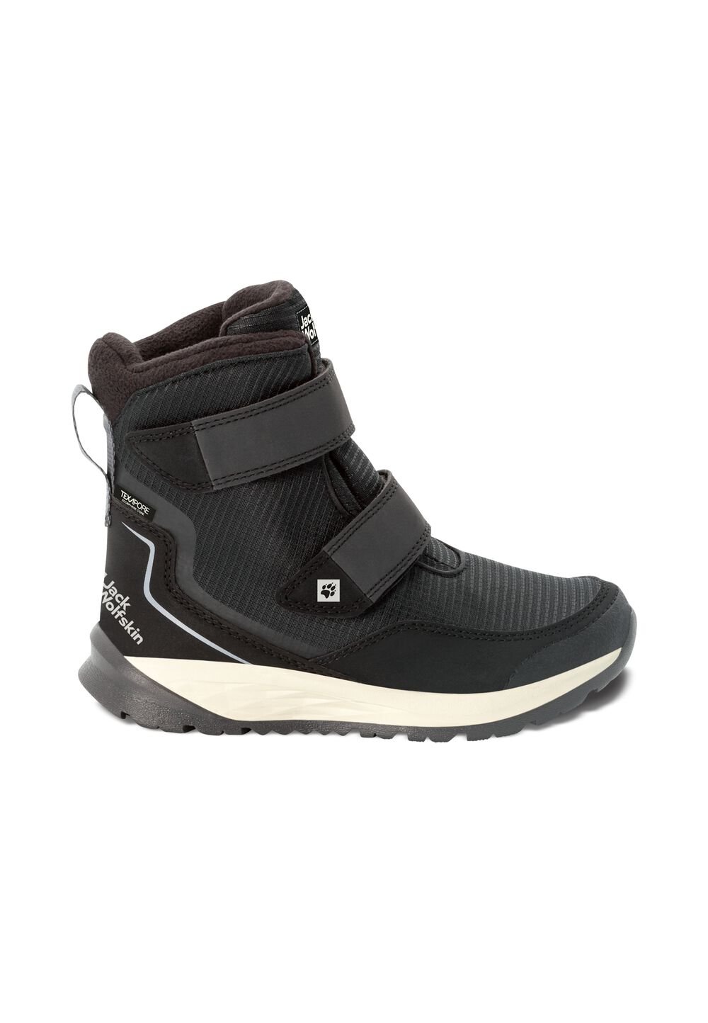 Jack Wolfskin Wasserdichte Winterstiefel Kinder Polar Bear Texapore High VC Kids 27 schwarz black / grey von Jack Wolfskin