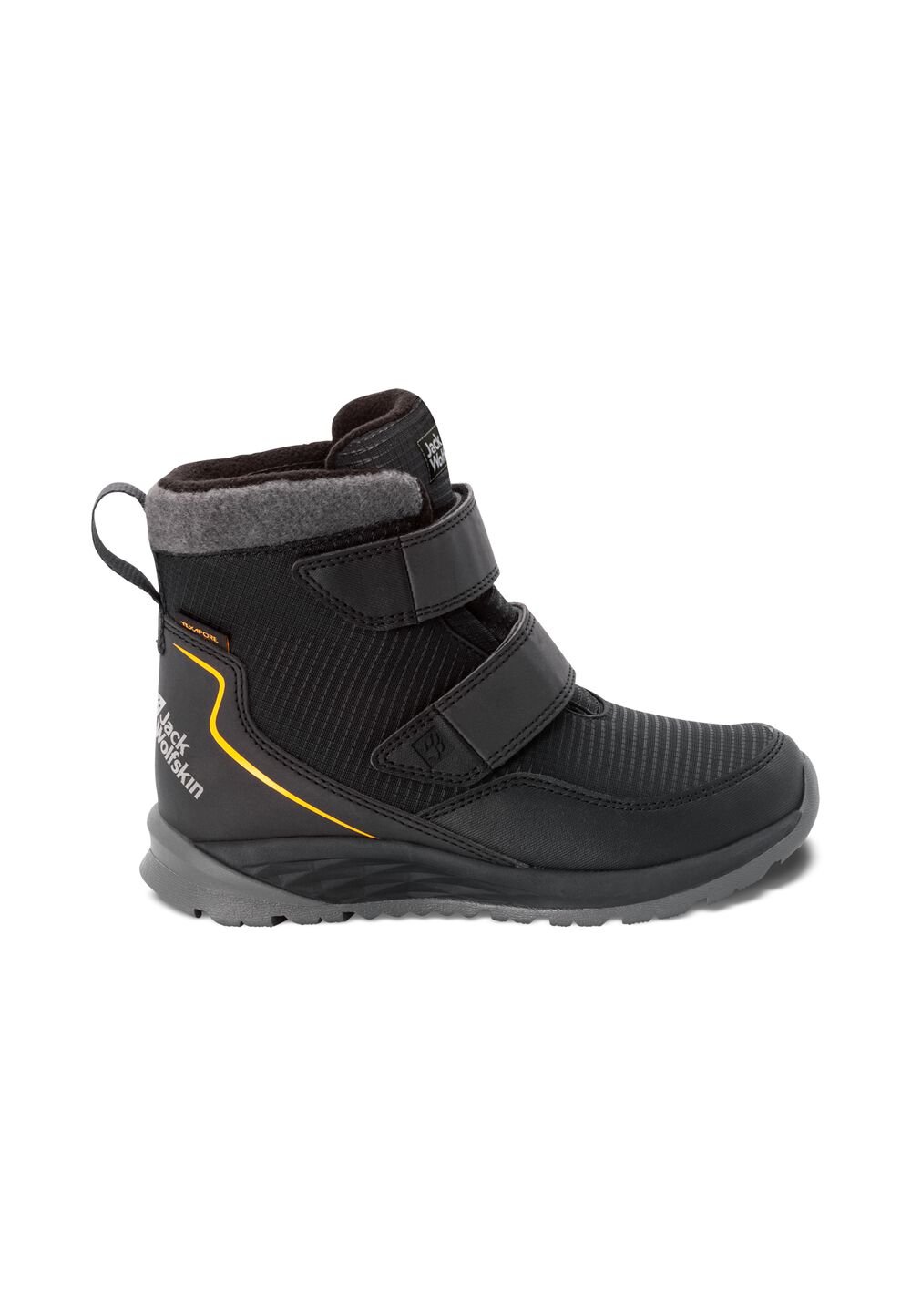 Jack Wolfskin Wasserdichte Winterstiefel Kinder Polar Bear Texapore Mid VC Kids 28 schwarz phantom / burly yellow XT von Jack Wolfskin