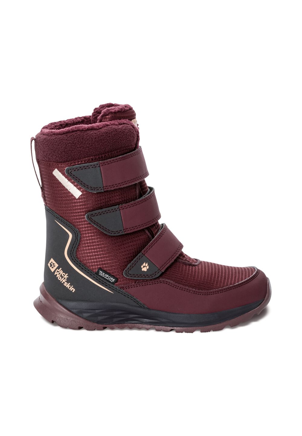 Jack Wolfskin Wasserdichte Winterstiefel Kinder Polar Boot Texapore High VC Kids 27 boysenberry boysenberry von Jack Wolfskin