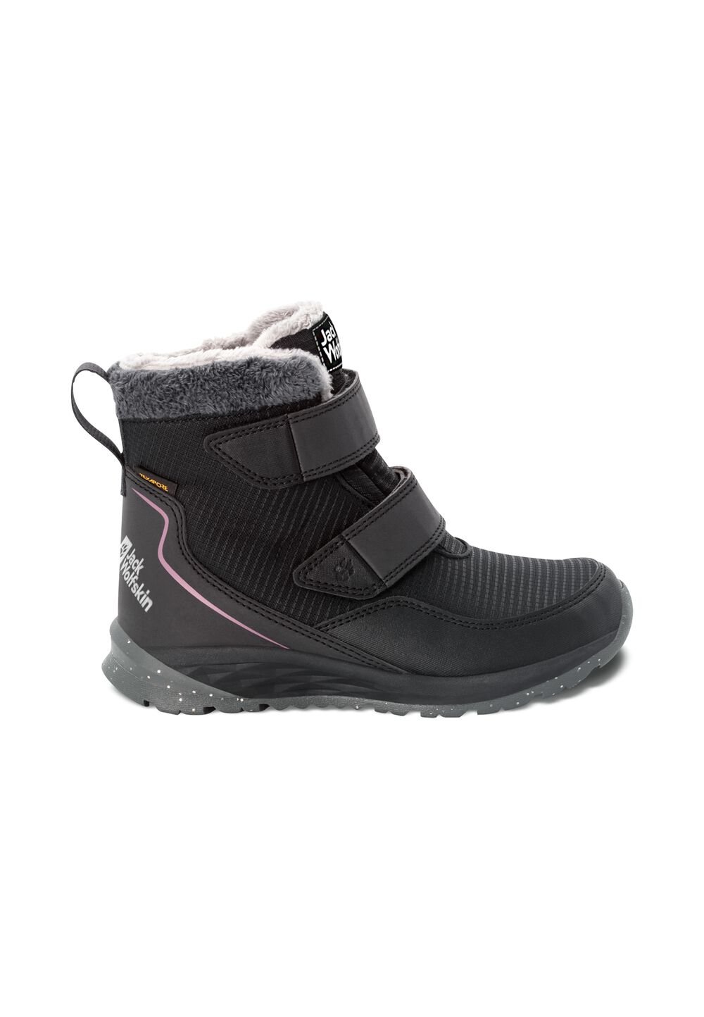 Jack Wolfskin Wasserdichte Winterstiefel Kinder Polar Wolf Texapore Mid VC Kids 28 phantom / pink phantom / pink von Jack Wolfskin