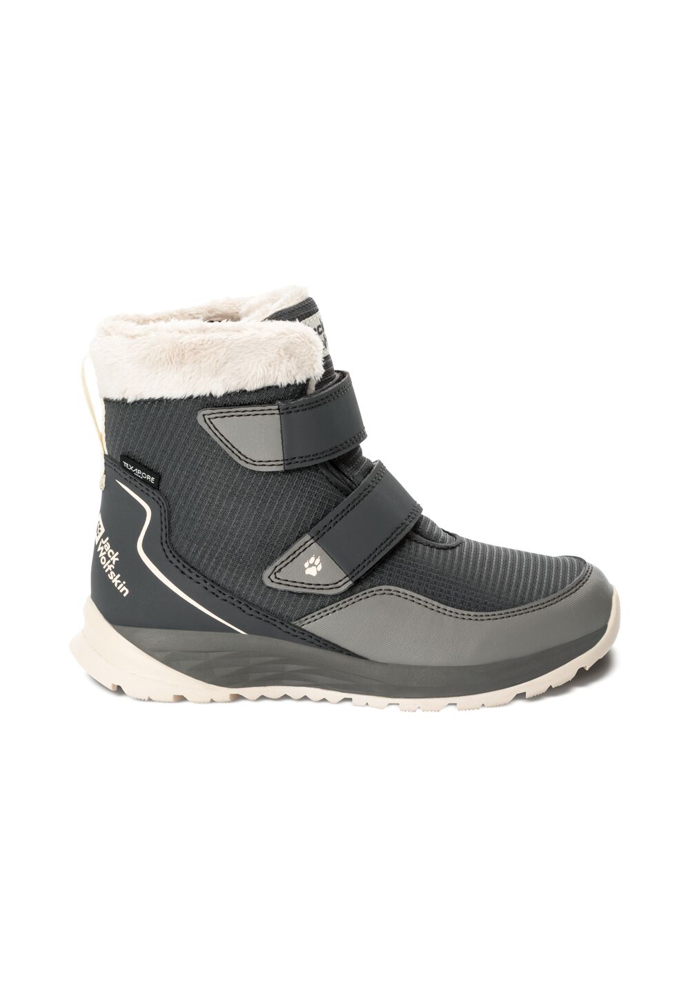 Jack Wolfskin Wasserdichte Winterstiefel Kinder Polar Wolf Texapore Mid VC Kids 29 grau smokey grey von Jack Wolfskin