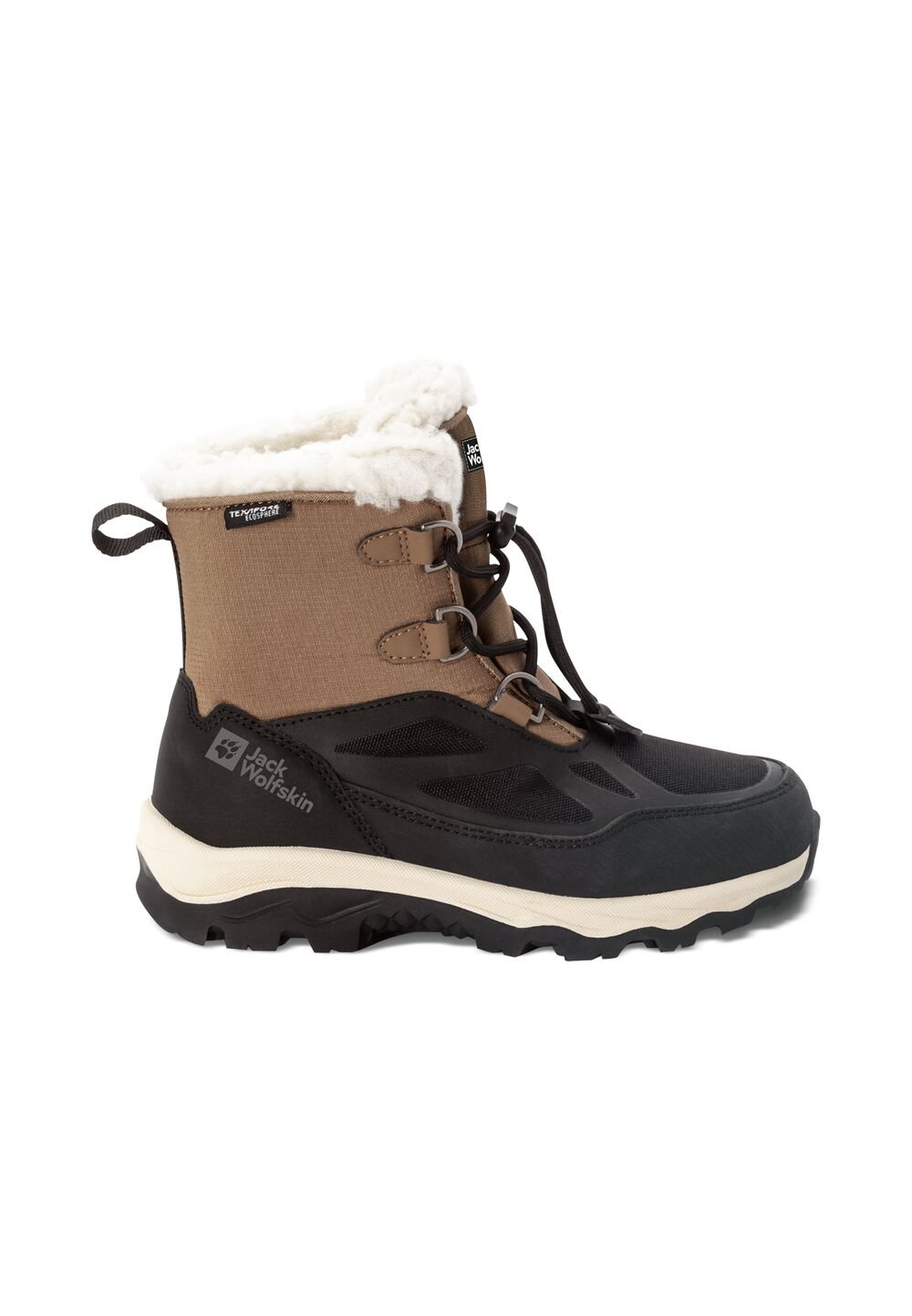 Jack Wolfskin Wasserdichte Winterstiefel Kinder Vojo Shell Extended Version Texapore Mid Kids 34 brown / black brown / black von Jack Wolfskin