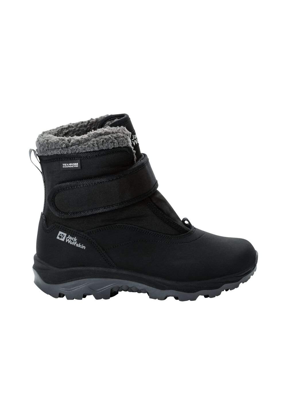 Jack Wolfskin Wasserdichte Winterstiefel Kinder Vojo Shell Texapore Mid VC Kids 28 phantom Phantom von Jack Wolfskin