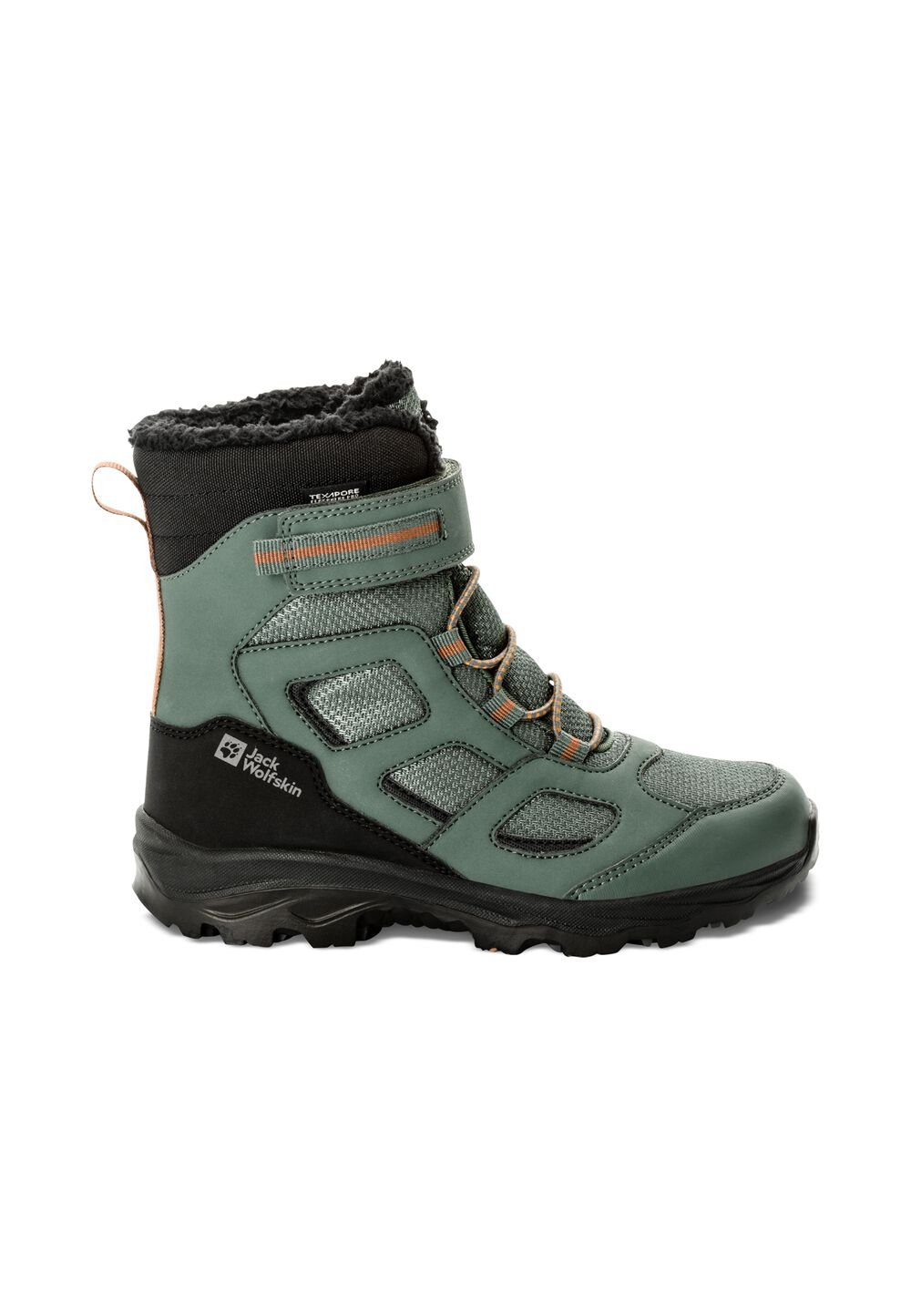 Jack Wolfskin Wasserdichte Winterstiefel Kinder Vojo WT Texapore High Kids 31 grau slate green von Jack Wolfskin