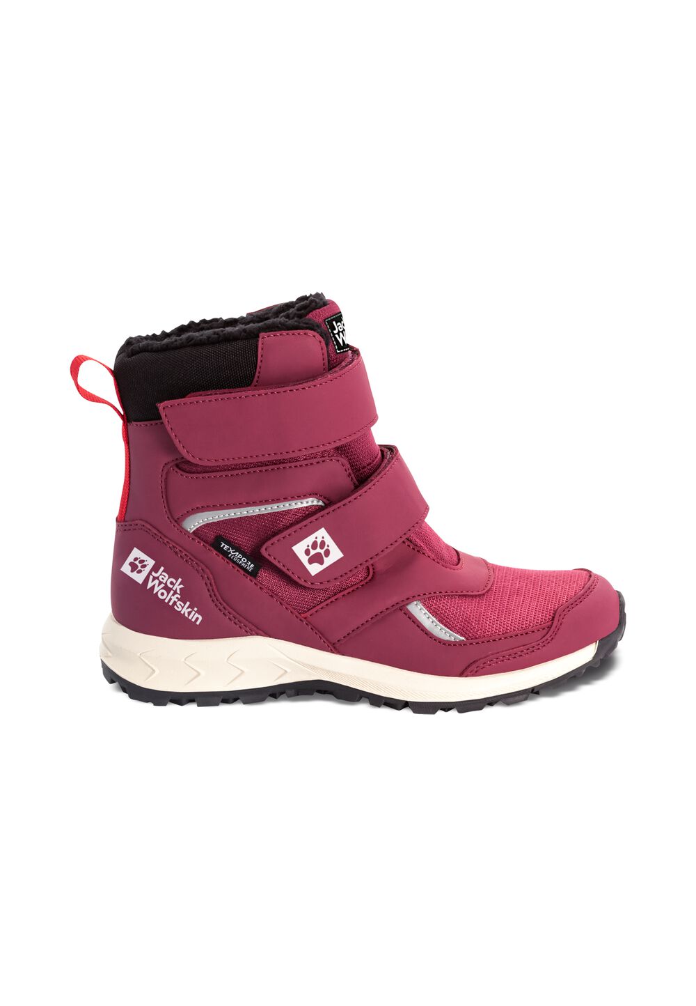 Jack Wolfskin Wasserdichte Winterstiefel Kinder Woodland WT Texapore High VC Kids 29 burgundy / red burgundy / red von Jack Wolfskin