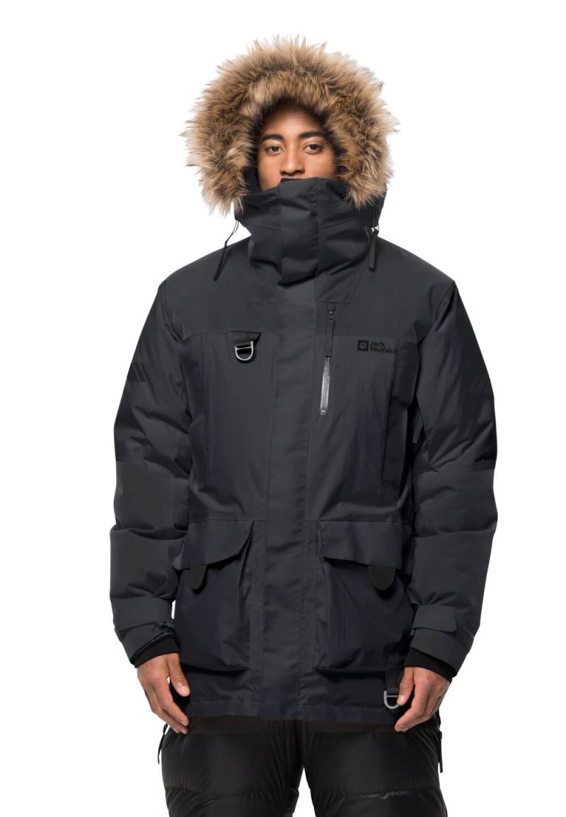 Jack Wolfskin Wasserdichter Expeditions-Daunenmantel Herren 1995 Series Parka Men L schwarz black von Jack Wolfskin