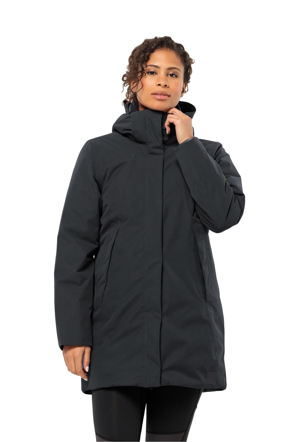 Jack Wolfskin Wasserdichter Wintermantel Damen Salier Coat L phantom phantom von Jack Wolfskin