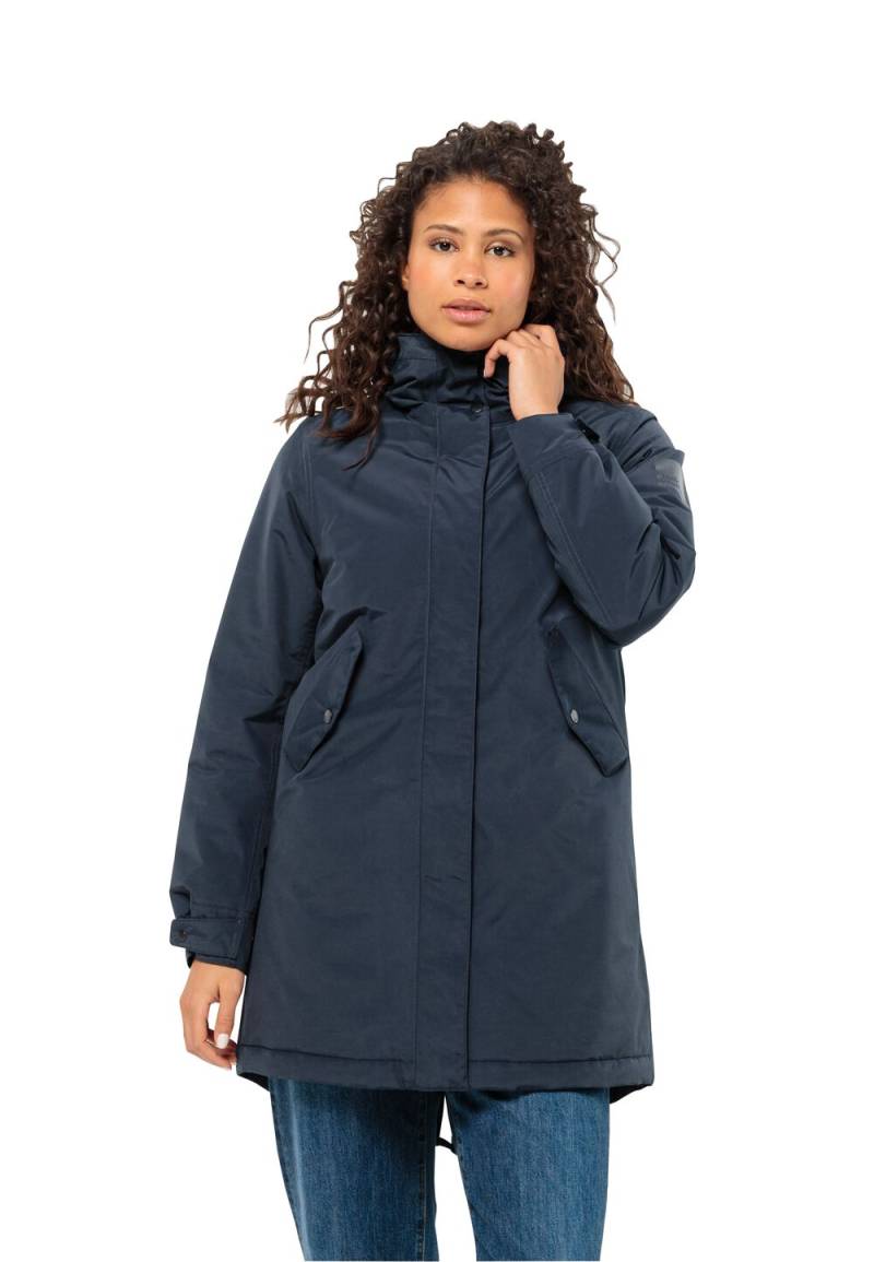 Jack Wolfskin Wasserdichter Wintermantel Damen Talforst Parka Women L blau night blue von Jack Wolfskin