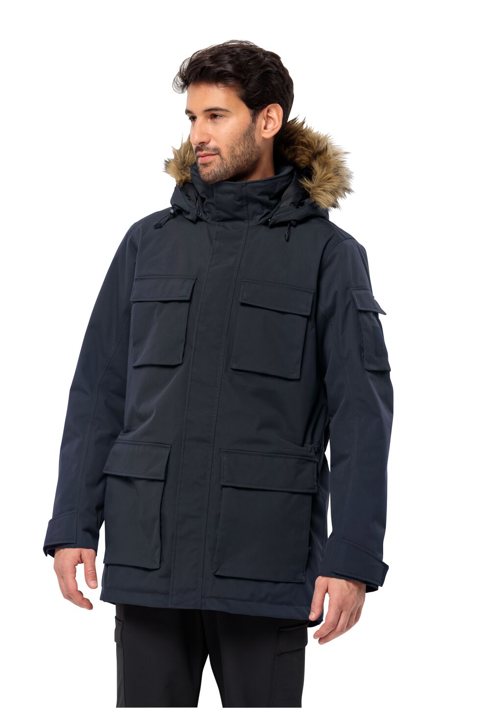 Jack Wolfskin Wasserdichter Wintermantel Herren Glacier Canyon Parka 3XL blau night blue von Jack Wolfskin