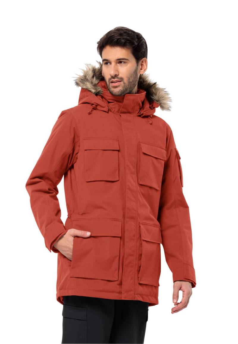 Jack Wolfskin Wasserdichter Wintermantel Herren Glacier Canyon Parka M intense rust intense rust von Jack Wolfskin