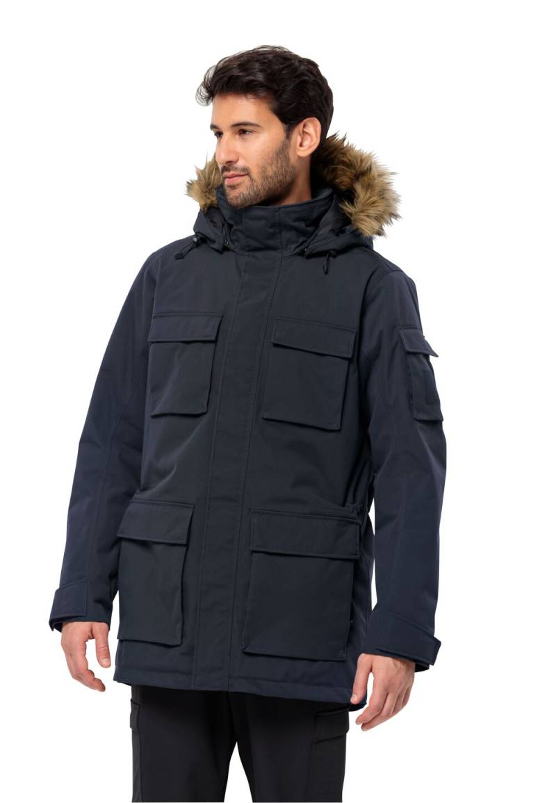 Jack Wolfskin Wasserdichter Wintermantel Herren Glacier Canyon Parka XL blau night blue von Jack Wolfskin