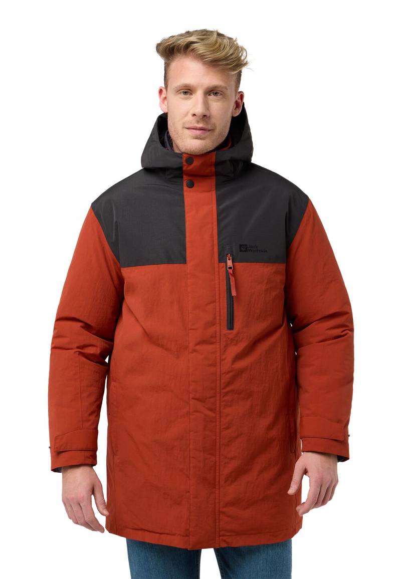 Jack Wolfskin Wasserdichter Wintermantel Herren Gletschersee Parka Men M intense rust intense rust von Jack Wolfskin