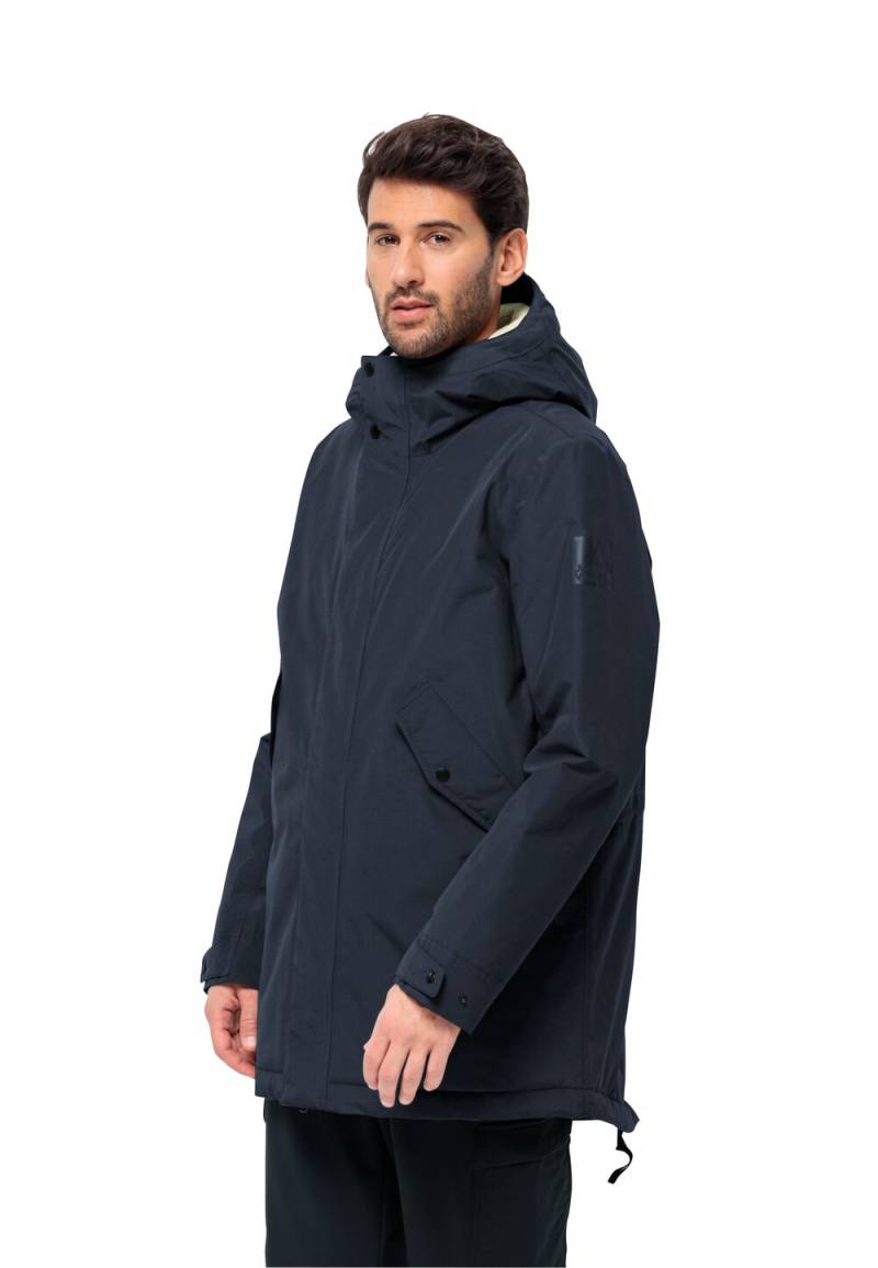 Jack Wolfskin Wasserdichter Wintermantel Herren Talforst Parka Men L blau night blue von Jack Wolfskin