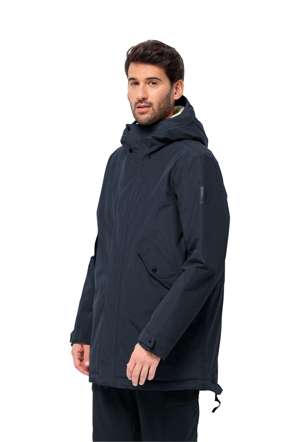 Jack Wolfskin Wasserdichter Wintermantel Herren Talforst Parka Men M blau night blue von Jack Wolfskin