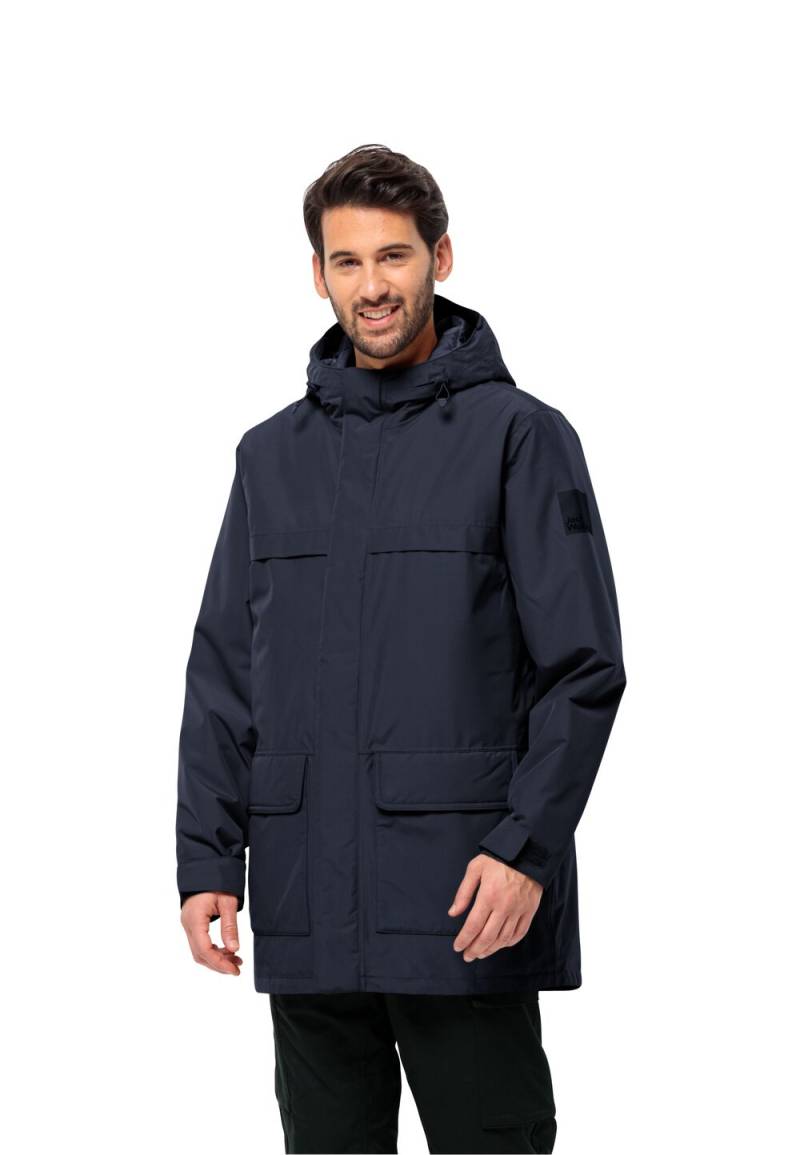 Jack Wolfskin Wasserdichter Wintermantel Herren Winterlager Parka Men 3XL blau night blue von Jack Wolfskin