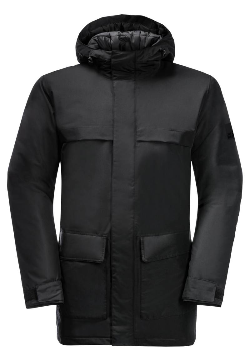 Jack Wolfskin Wasserdichter Wintermantel Herren Winterlager Parka Men L schwarz black von Jack Wolfskin