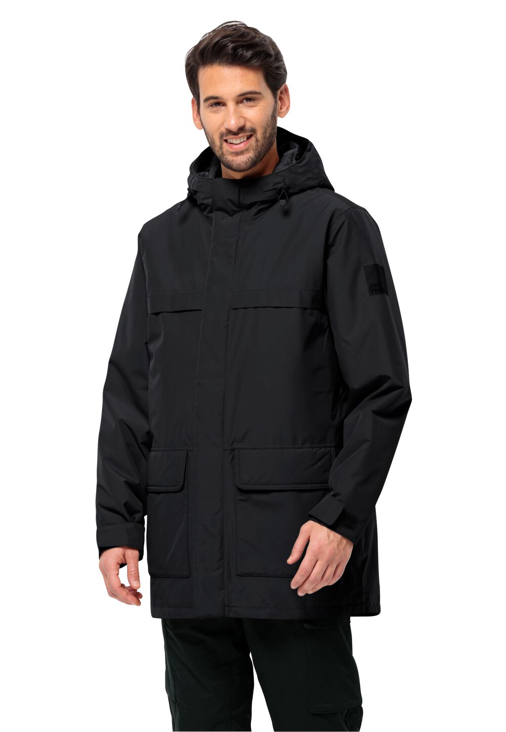 Jack Wolfskin Wasserdichter Wintermantel Herren Winterlager Parka Men S schwarz black von Jack Wolfskin