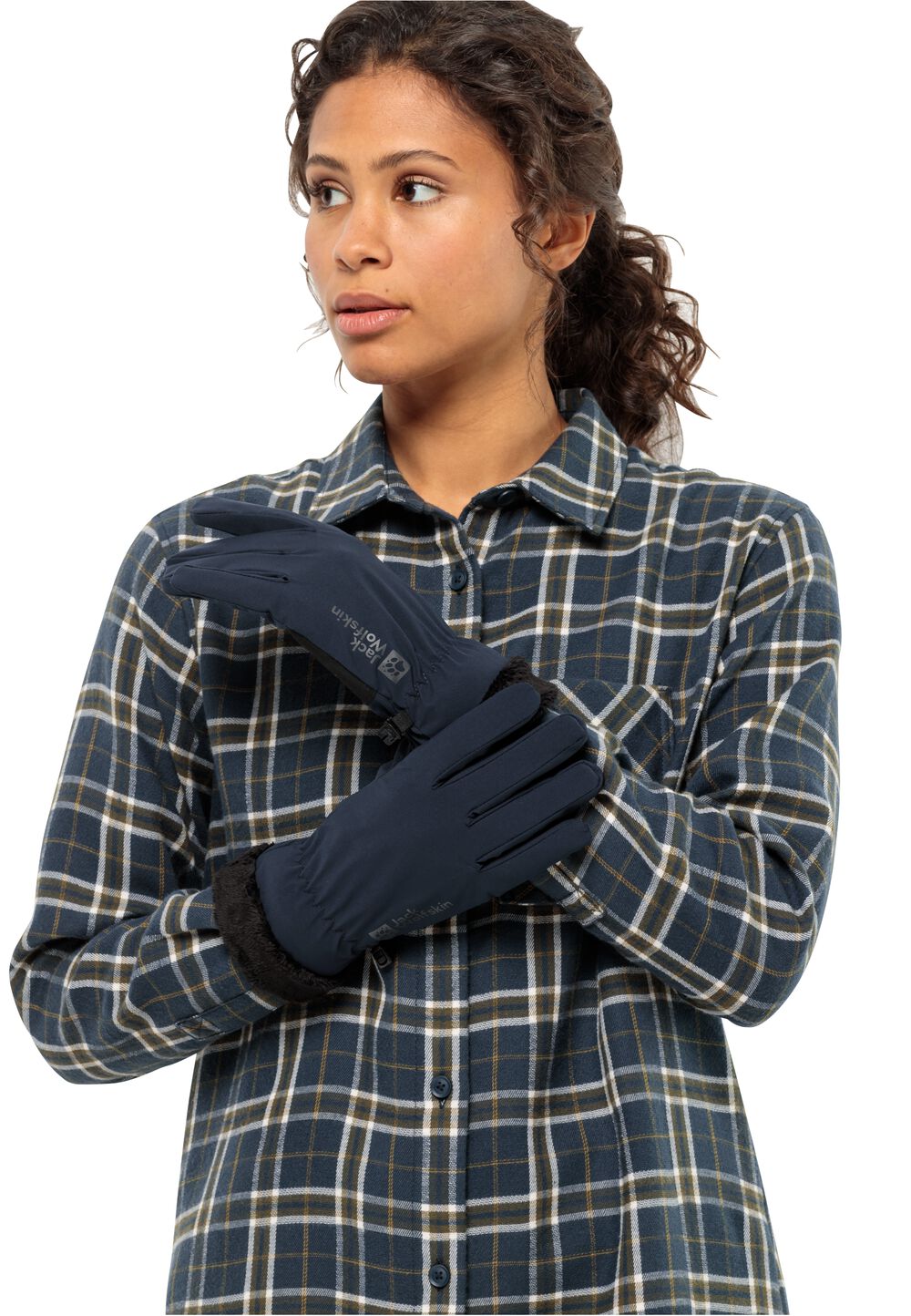 Jack Wolfskin Winddichte Handschuhe Damen Highloft Glove Women S blau night blue von Jack Wolfskin