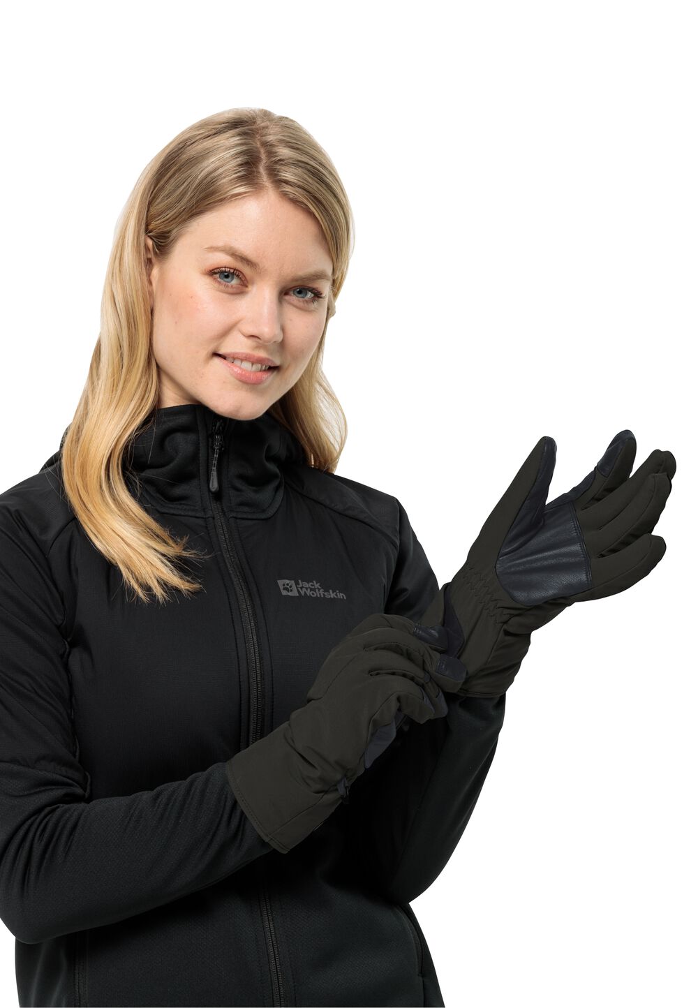 Jack Wolfskin Winddichte Merino Handschuhe Alpspitze Merino Glove L phantom phantom von Jack Wolfskin