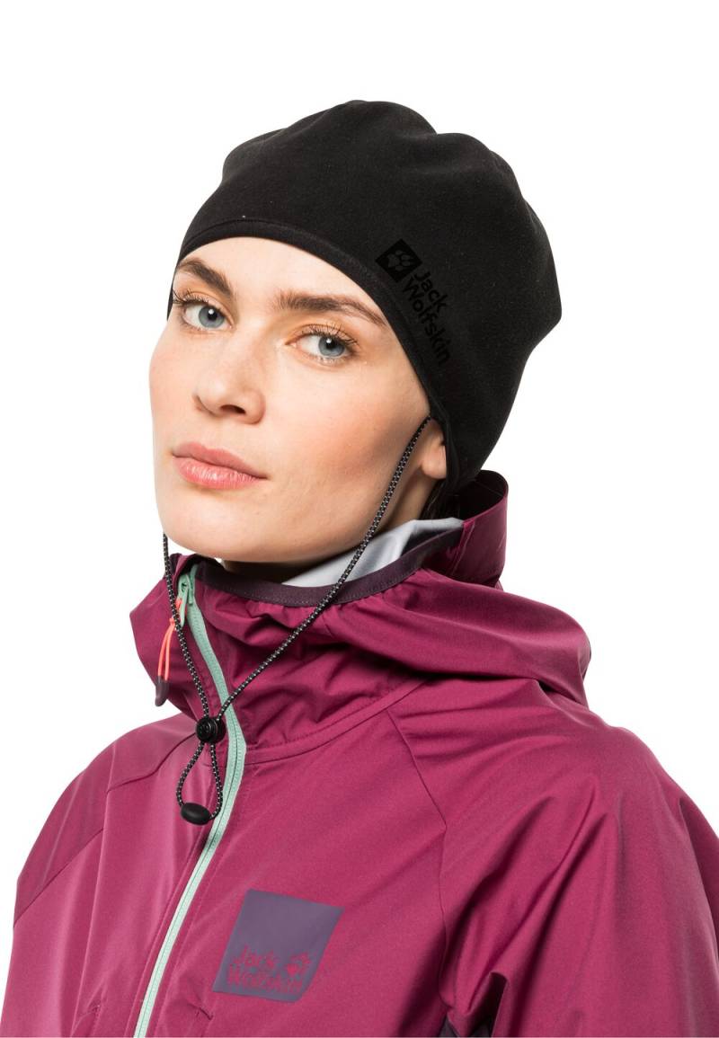 Jack Wolfskin Winddichte Skitouren-Mütze Alpspitze Light Beanie M black black von Jack Wolfskin