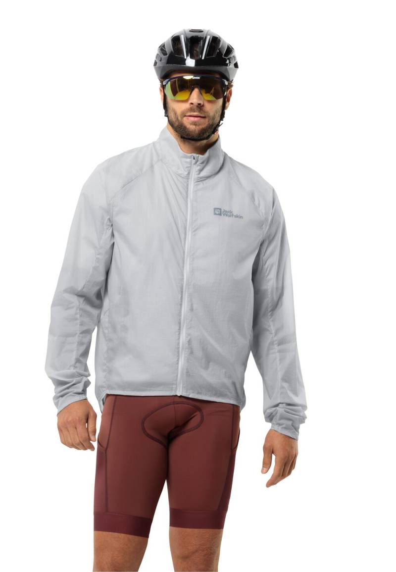 Jack Wolfskin Windjacke Herren oder winddichte Fahrradjacke Gravex Wind Jacket Men L cool grey Cool Grey von Jack Wolfskin