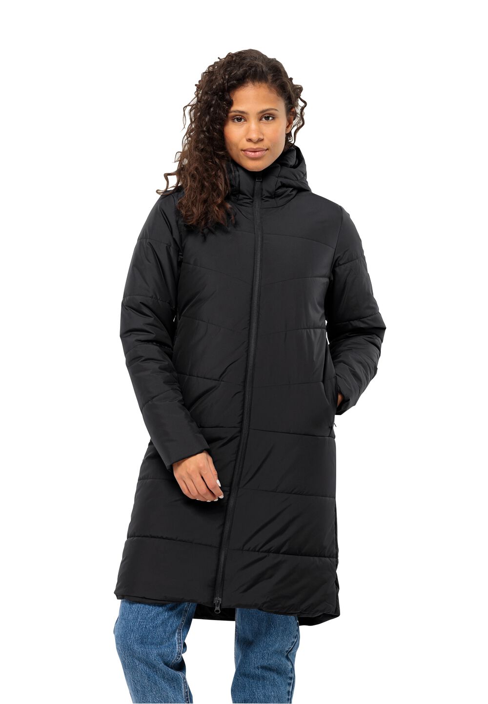 Jack Wolfskin Wintermantel Damen Deutzer Coat Women XS schwarz black von Jack Wolfskin