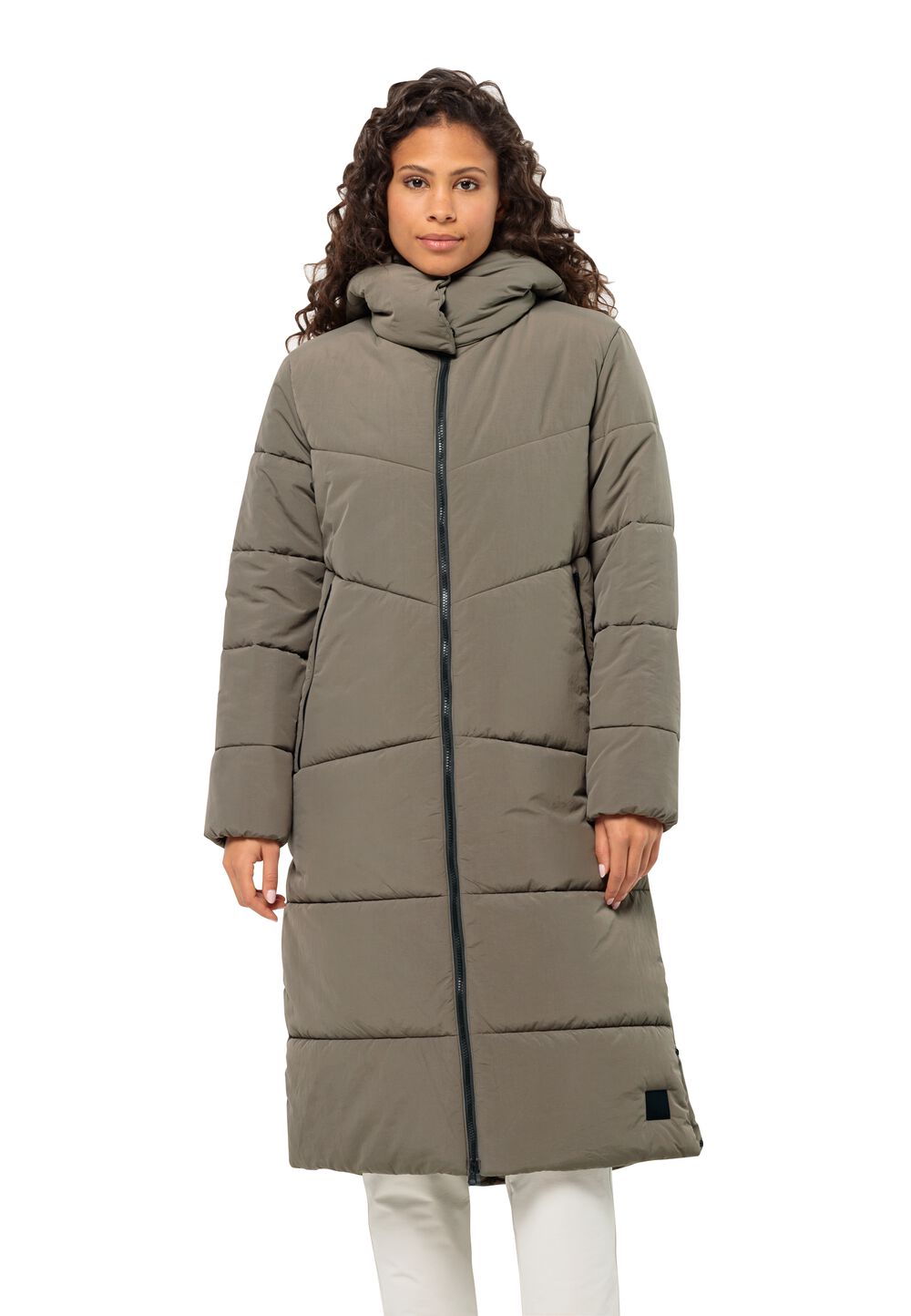 Jack Wolfskin Wintermantel Damen Karolinger Long Coat Women M cold coffee cold coffee von Jack Wolfskin