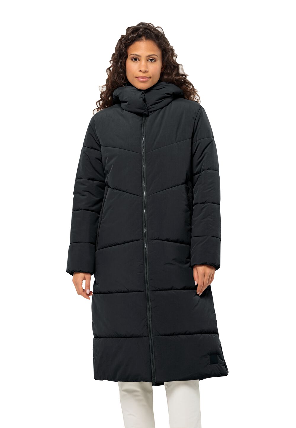 Jack Wolfskin Wintermantel Damen Karolinger Long Coat Women XL phantom phantom von Jack Wolfskin