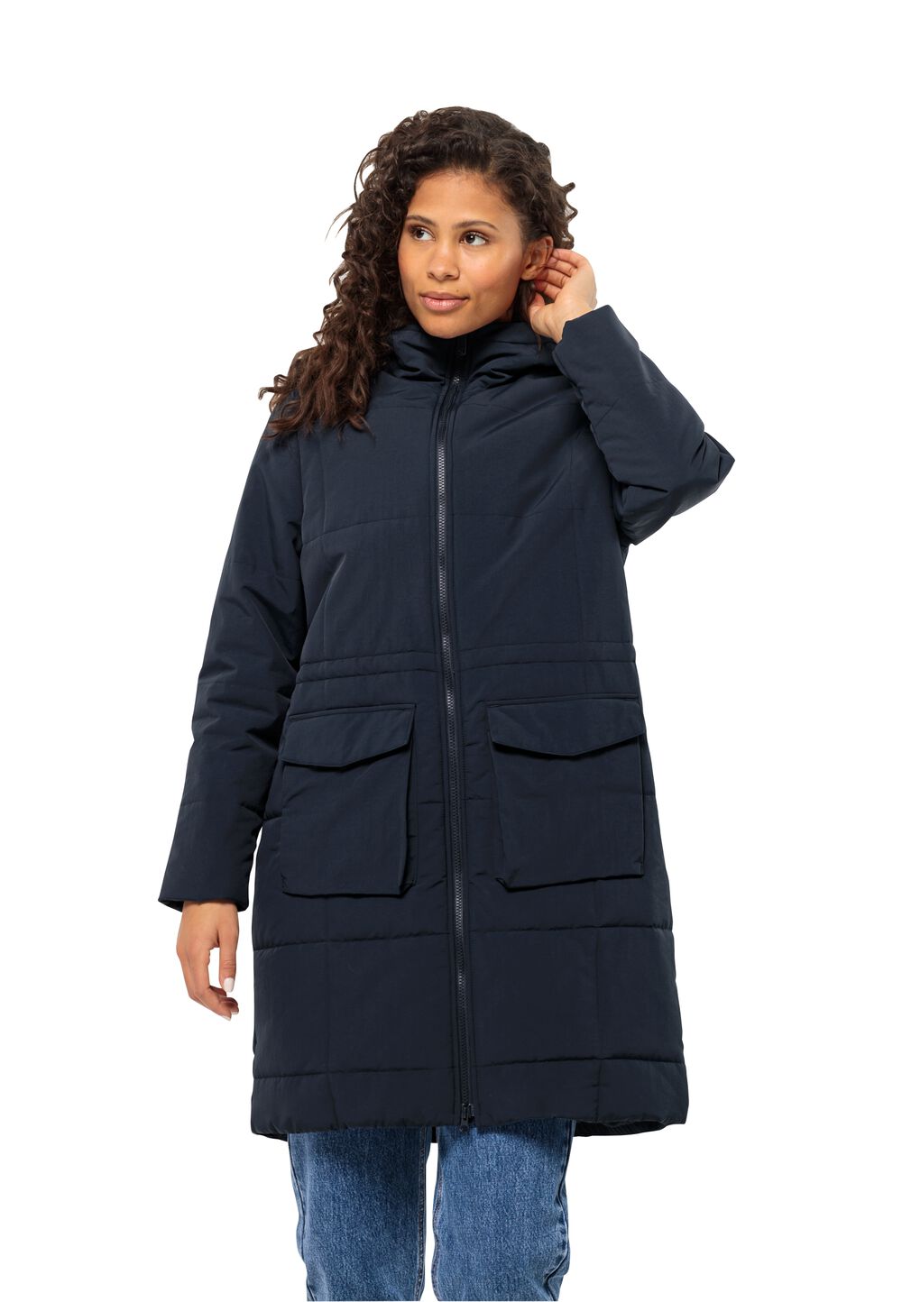 Jack Wolfskin Wintermantel Damen White Frost Parka Women L blau night blue von Jack Wolfskin