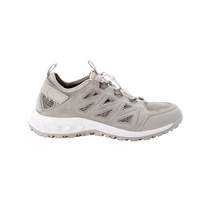 Jack Wolfskin Woodland 2 Hybrid Low Outdoor Wanderschuh für Damen hellgrau, 37.5 von Jack Wolfskin