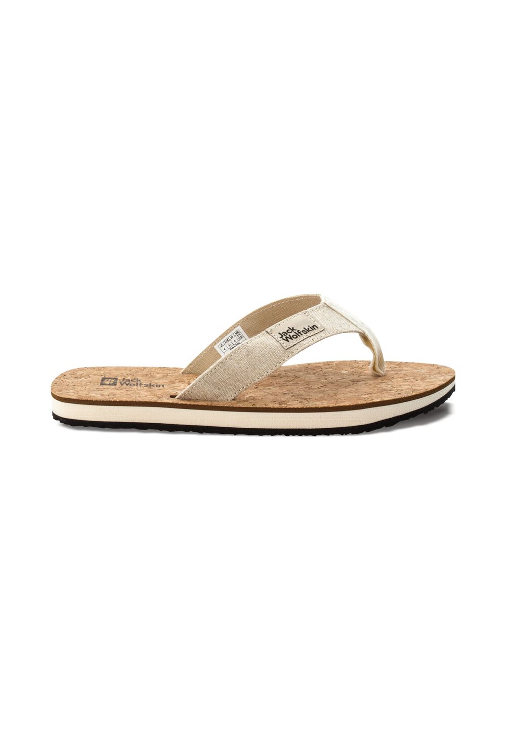 Jack Wolfskin Zehentrenner Mit Korksohle Damen Ecostride 2 Slipper Women 35.5 braun natural / cork von Jack Wolfskin