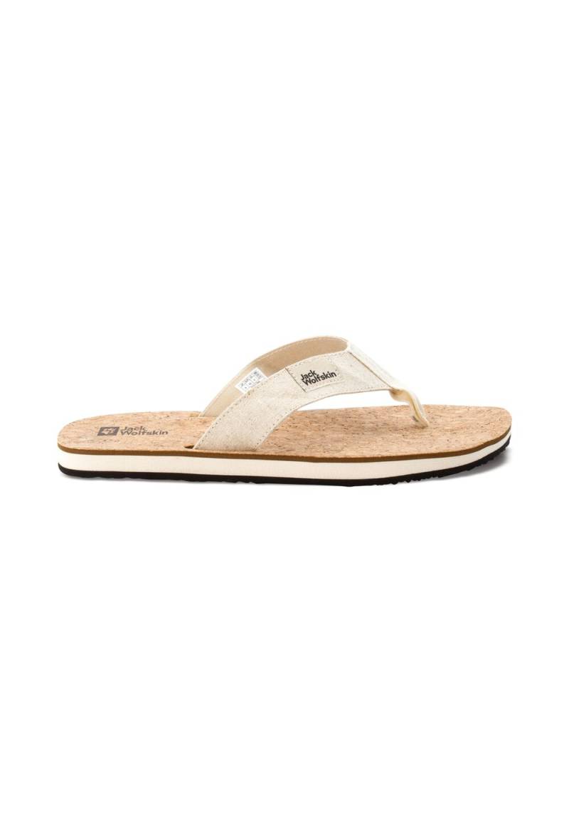 Jack Wolfskin Ecostride 2 Slipper Men 40.5 natural / cork Natural / Cork von Jack Wolfskin