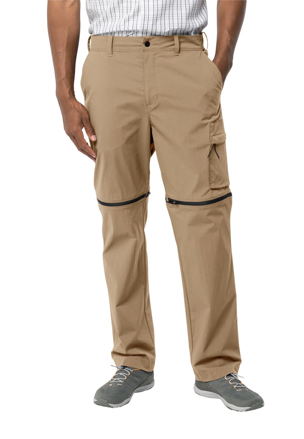 Jack Wolfskin Zip-Off Hose Herren Wanderthirst Zip Pants Men 46 sand storm sand storm von Jack Wolfskin