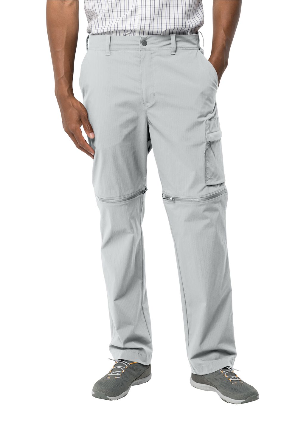 Jack Wolfskin Zip-Off Hose Herren Wanderthirst Zip Pants Men 46L grau cool grey von Jack Wolfskin