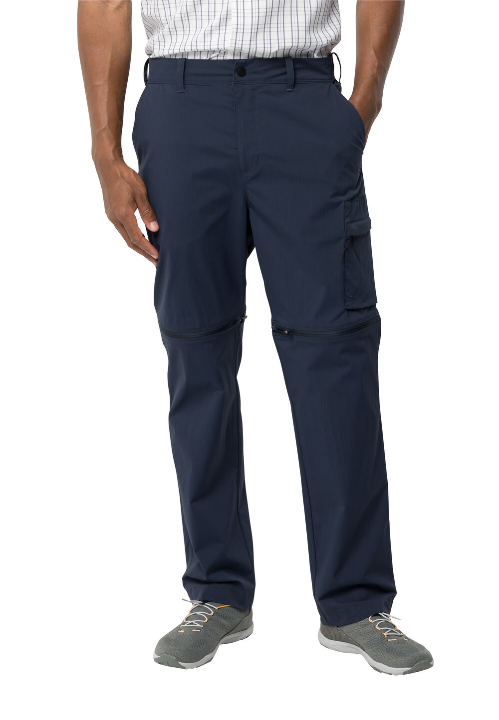 Jack Wolfskin Zip-Off Hose Herren Wanderthirst Zip Pants Men 50 blau night blue von Jack Wolfskin